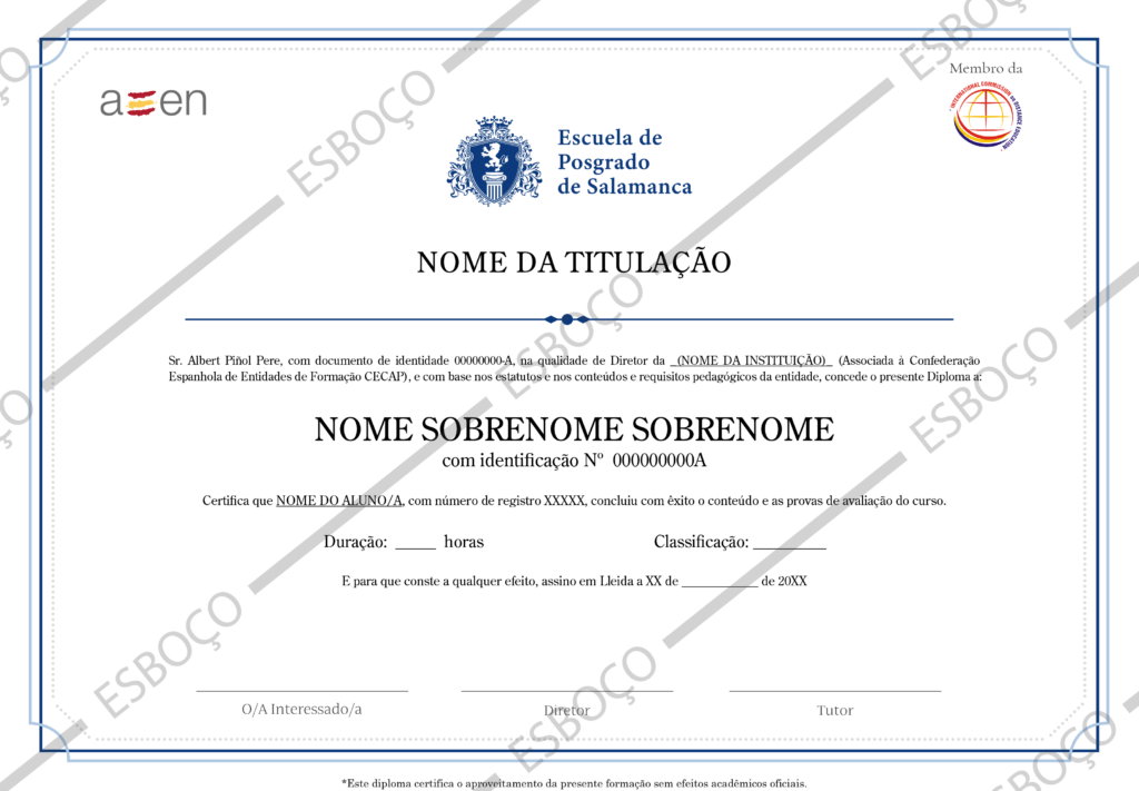 Diploma Escuela de Posgrado de Salamanca